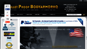 What Bulletproofbodyarmorhq.com website looked like in 2016 (8 years ago)