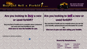What Buyandsellaforklift.com website looked like in 2016 (8 years ago)
