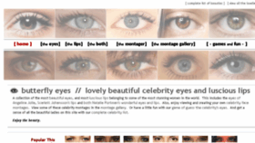 What Butterflyeyes.com website looked like in 2016 (9 years ago)