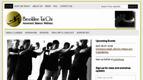 What Brooklinetaichi.org website looked like in 2016 (8 years ago)