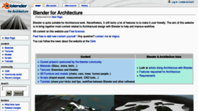 What Blender-archi.tuxfamily.org website looked like in 2016 (8 years ago)