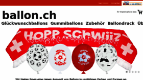 What Ballon.ch website looked like in 2016 (8 years ago)