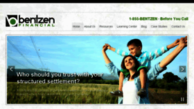 What Bentzenfinancial.com website looked like in 2016 (8 years ago)