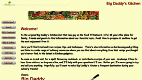 What Bigdaddyskitchen.com website looked like in 2016 (8 years ago)