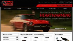 What Blackdragonauto.com website looked like in 2016 (8 years ago)