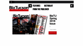 What Biztucson.com website looked like in 2016 (8 years ago)