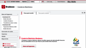 What Bradescocomercioeletronico.com.br website looked like in 2016 (8 years ago)