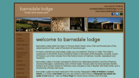 What Barnsdalelodge.co.uk website looked like in 2016 (8 years ago)