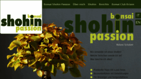 What Bonsai-shohin-passion.com website looked like in 2016 (8 years ago)