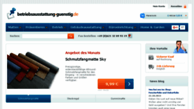 What Betriebsausstattung-guenstig.de website looked like in 2016 (8 years ago)