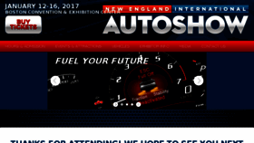 What Bostonautoshow.com website looked like in 2016 (8 years ago)