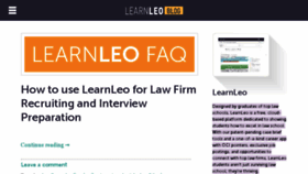 What Blog.learnleo.com website looked like in 2016 (8 years ago)