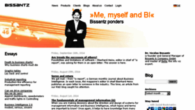 What Blog.bissantz.com website looked like in 2016 (8 years ago)