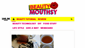 What Beautymouthsy.com website looked like in 2016 (8 years ago)