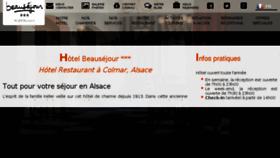 What Beausejour.fr website looked like in 2016 (8 years ago)