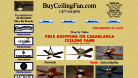 What Buyceilingfan.com website looked like in 2016 (8 years ago)