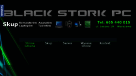 What Blackstorkpc.pl website looked like in 2016 (8 years ago)
