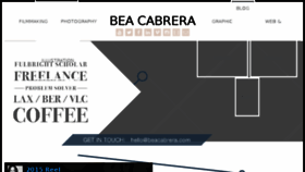 What Beacabrera.com website looked like in 2016 (7 years ago)