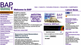 What Bap.org.uk website looked like in 2016 (9 years ago)