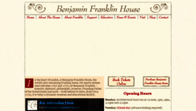 What Benjaminfranklinhouse.org website looked like in 2016 (9 years ago)