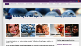 What Blueberrydental.co.uk website looked like in 2016 (8 years ago)