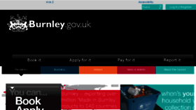 What Burnley.gov.uk website looked like in 2016 (8 years ago)