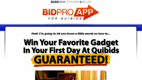 What Bidproapp.com website looked like in 2016 (7 years ago)
