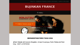 What Bujinkan-france.com website looked like in 2016 (8 years ago)