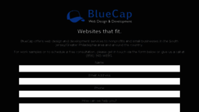 What Bluecapwebdesign.com website looked like in 2016 (8 years ago)