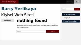 What Barisyerlikaya.com website looked like in 2016 (8 years ago)