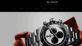 What Blaken.com website looked like in 2016 (8 years ago)