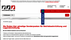 What Betrieb-lager.de website looked like in 2016 (7 years ago)