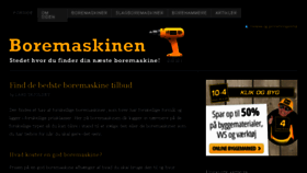 What Boremaskinen.dk website looked like in 2016 (8 years ago)