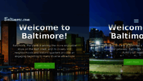 What Baltimore.com website looked like in 2016 (8 years ago)