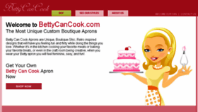What Bettycancook.com website looked like in 2016 (8 years ago)