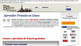 What Bonjourdefrance.es website looked like in 2016 (8 years ago)
