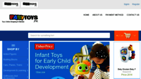 What Babytoys.pk website looked like in 2016 (8 years ago)
