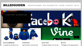What Billedguiden.dk website looked like in 2016 (8 years ago)
