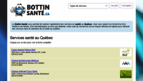 What Bottinsante.com website looked like in 2016 (10 years ago)