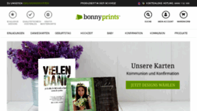 What Bonnyprints.ch website looked like in 2016 (7 years ago)