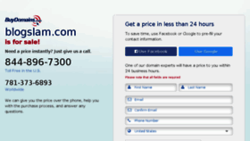 What Blogslam.com website looked like in 2016 (9 years ago)