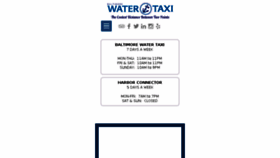 What Baltimorewatertaxi.com website looked like in 2016 (8 years ago)