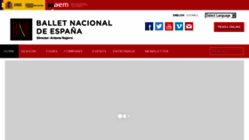 What Balletnacional.mcu.es website looked like in 2016 (7 years ago)