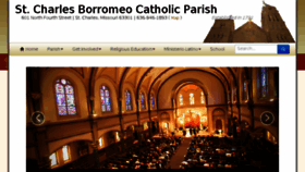 What Borromeoparish.com website looked like in 2016 (8 years ago)