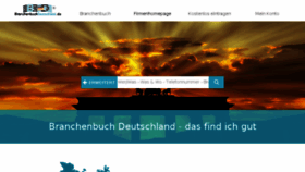 What Branchenbuchdeutschland.de website looked like in 2016 (7 years ago)