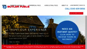 What Butlerfuels.co.uk website looked like in 2016 (8 years ago)
