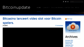 What Bitcoinupdate.nl website looked like in 2016 (7 years ago)