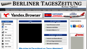 What Berlinertageblatt.de website looked like in 2016 (7 years ago)