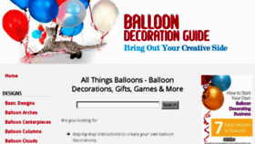 What Balloon-decoration-guide.com website looked like in 2016 (7 years ago)