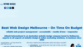 What Bestwebdesignmelbourne.com.au website looked like in 2016 (8 years ago)
